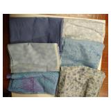 Six Blue Cotton Materials