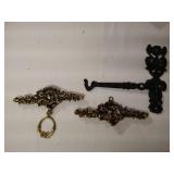 Vintage Ornamental Metal Door Accessories
