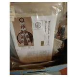 Box of Crosstitch Patterns, Kits, Christmas Patterns, & Aida Cloth