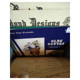 Box of Crosstitch Patterns, Kits, Christmas Patterns, & Aida Cloth