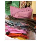 Large Bin of Corderoy & Brushed Fabrics- Large & Small Cuts
