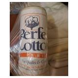 Bin of Crafting Sizes Quilt Batting