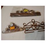 Vintage Metal Norwegian-Made Tapestry Hanging Sets