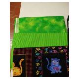 Super Bright, Cat-Themed Cotton Material Set