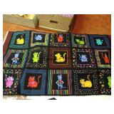 Super Bright, Cat-Themed Cotton Material Set