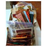 Large Lot Fall Themed Cotton Prints, Quilt Pieces/Blocks w/ a Few Patterns