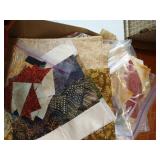 Large Lot Fall Themed Cotton Prints, Quilt Pieces/Blocks w/ a Few Patterns