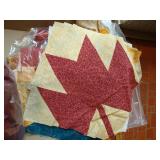 Large Lot Fall Themed Cotton Prints, Quilt Pieces/Blocks w/ a Few Patterns