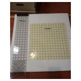 Omni Edge Ruler w/Lip &  15" Clear Omni Grid