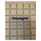 Omni Edge Ruler w/Lip &  15" Clear Omni Grid