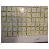 Omni Edge Ruler w/Lip &  15" Clear Omni Grid