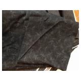 Three Large Cuts of Very Nice Black Cotton Prints, 2-3 Yards Each