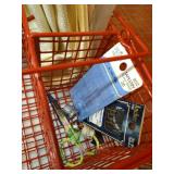 Wire Organizer w/ Crosstitch Kits, Sewing Notions, Hoops, Etc