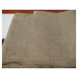 Three Large Natural Linen Aida Cloth Cuts