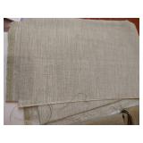 Three Large Natural Linen Aida Cloth Cuts