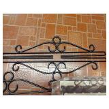 Vintage Scandinavian Black Metal Tapestry Hangers