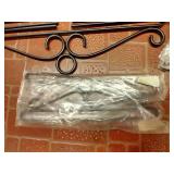 Vintage Scandinavian Black Metal Tapestry Hangers