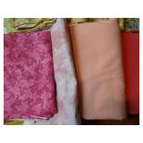Eight Pieces of Cotton Print Fabrics, Each 3-4 Yards