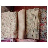 Eight Pieces of Cotton Print Fabrics, Each 3-4 Yards
