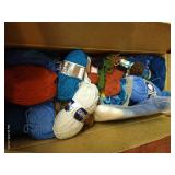 Box of Wool Skeins of Yarn