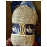 Box of Wool Skeins of Yarn