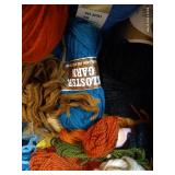 Box of Wool Skeins of Yarn
