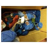 Box of Wool Skeins of Yarn