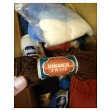 Box of Wool Skeins of Yarn