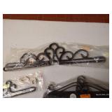 Vintage Metal Tapestry Hangers, Norway & Denmark