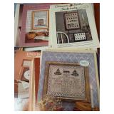 Many Needlepoint Patterns: Samplers, Amish, Antique Country Themes