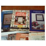 Many Needlepoint Patterns: Samplers, Amish, Antique Country Themes