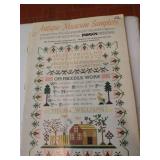 Many Needlepoint Patterns: Samplers, Amish, Antique Country Themes
