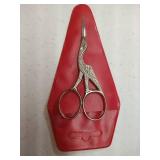Vintage Stork Tres Claveles, Spain Embroidery Scissors