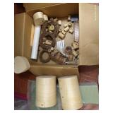 Craft Bin- Floral Foam, Styrofoam Balls, Wood Boxes, Spools, Etc