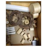 Craft Bin- Floral Foam, Styrofoam Balls, Wood Boxes, Spools, Etc