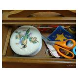 Vintage Sewing Box w/ Notions
