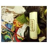 Wool Tapestry Skeins & Footstool