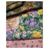 Nine Pieces of Cotton Fabrics, 2 Yards Each