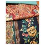 Nine Pieces of Cotton Fabrics, 2 Yards Each