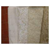 Ten Creamy Neutral Cotton Fabrics, 2 Yards Each