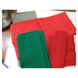 Red, Green & Grey Aida Cloth Lot