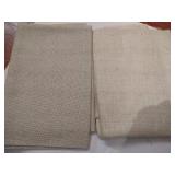 Two Big Pieces Natural Linen Aida Cloth