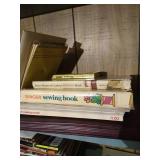 Shelf of Sewing Books
