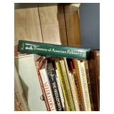 Shelf of Needlework Books & Albums of Collected Patterns & Resources