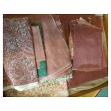 Two Flats of Quilting Pieces, Pinks & Purples