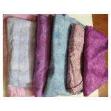 Large Cotton Fabric Pieces, +4 Yards Each