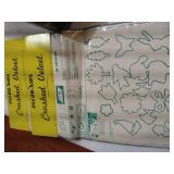 Rubber Stamps, Scissors, Crushed Velvet Crafting Kit, Paints, Etc