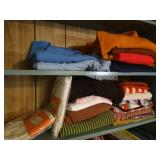 Two Shelves Vintage Knit Garment Fabrics & T-Shirt Kits