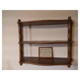 Wood Shelf w/ Sampler