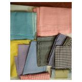 Small Lot of Gingham Fabrics